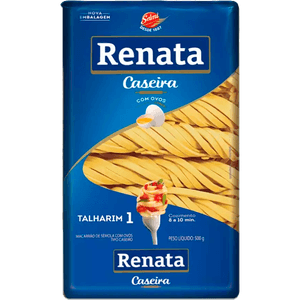 MASSA CASEIRA RENATA COM OVOS 500G TALHARIM N1